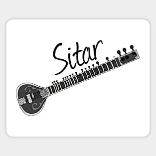 Sitar Player Sitarist Musician Magnet